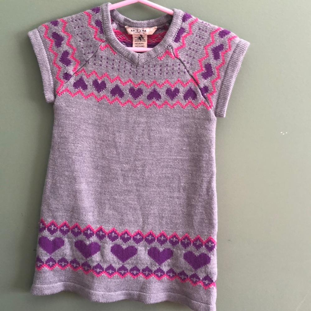 Sweater Dress with hearts